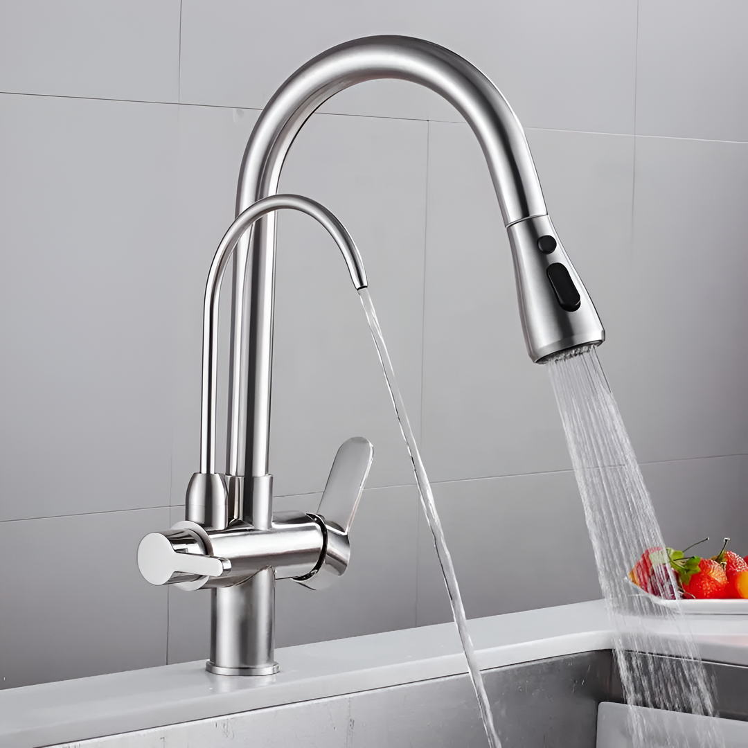 3-Way Filtered Kitchen Faucet finish detail
