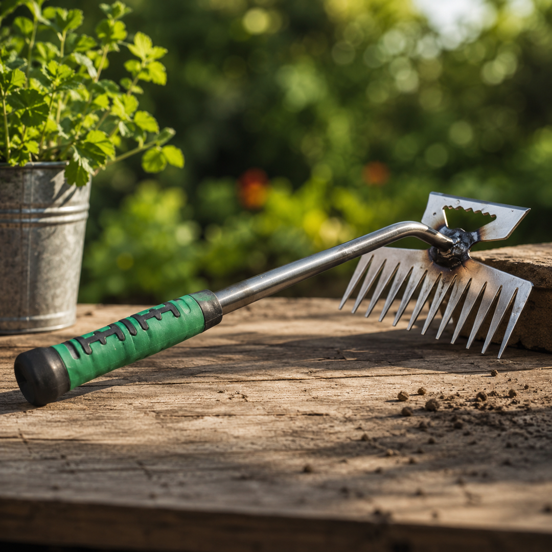 Foot-Pedal Weed Puller Tool claw head detail