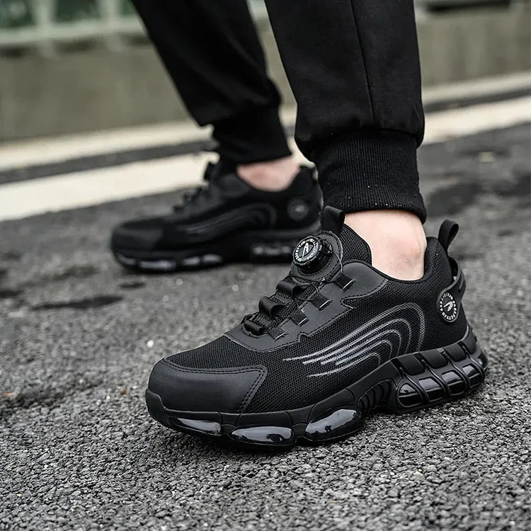 Reinforced-Toe Safety Shoes with Dial Closure