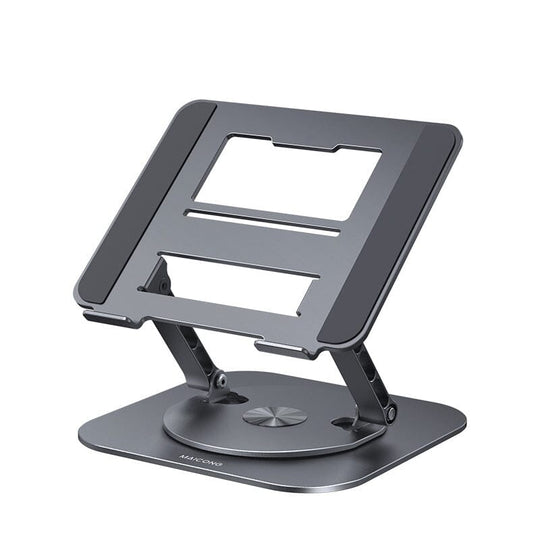 Black 360° Rotating Laptop Stand tablet size front view
