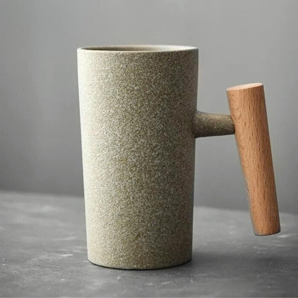 Nordic Ceramic Earth-Tone Mug