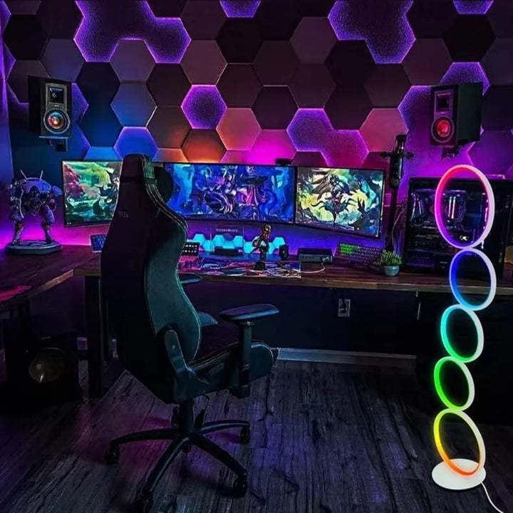 Ring-Design Floor Lamp remote control detail