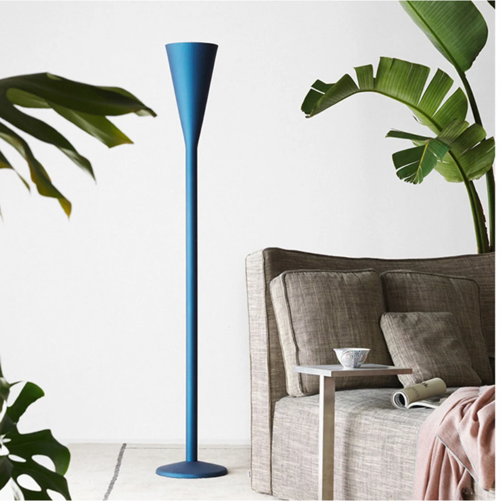 Stainless Steel Arc Floor Lamp, curved arm and dome shade