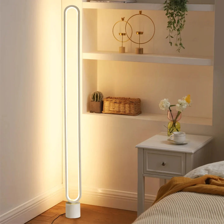 Slim Oval LED Floor Lamp detail view