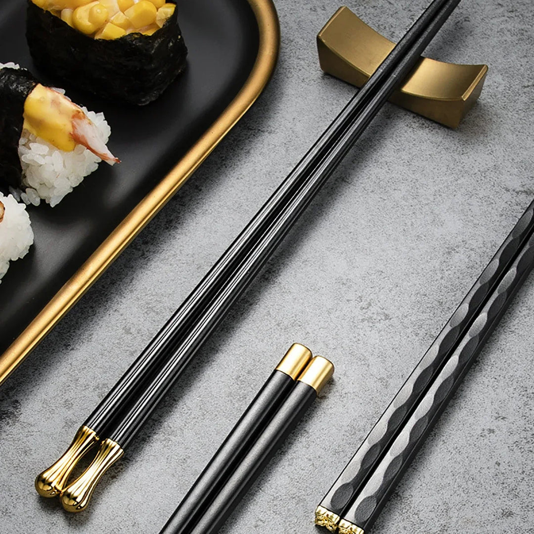 Elegant Metal Chopsticks Set