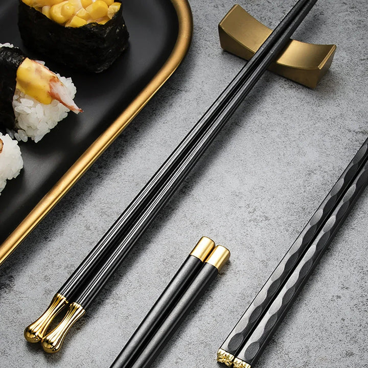 Elegant Metal Chopsticks Set