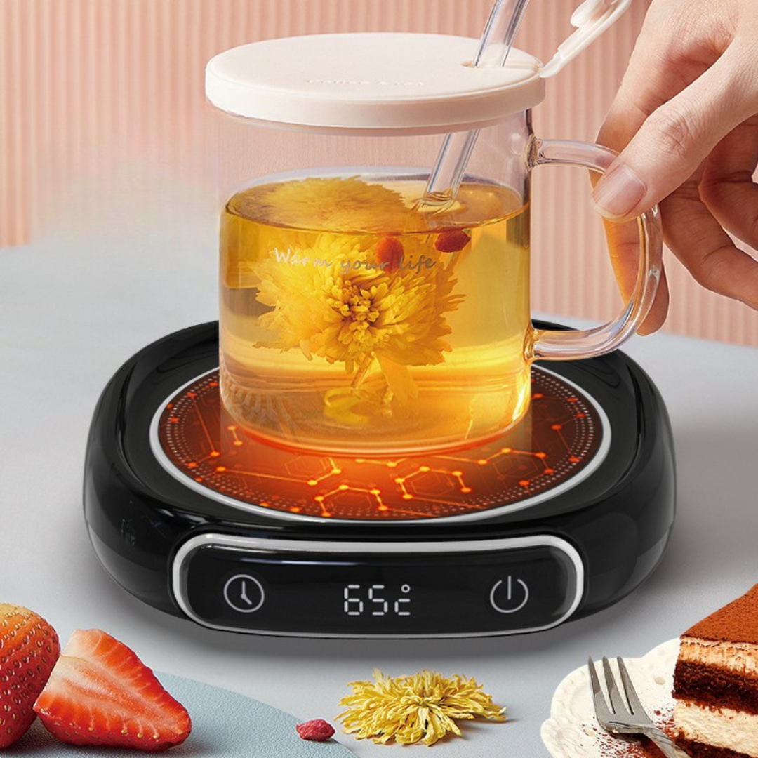 USB Smart Coffee Warmer Pad, Auto Safety Timer for Hot Beverages
