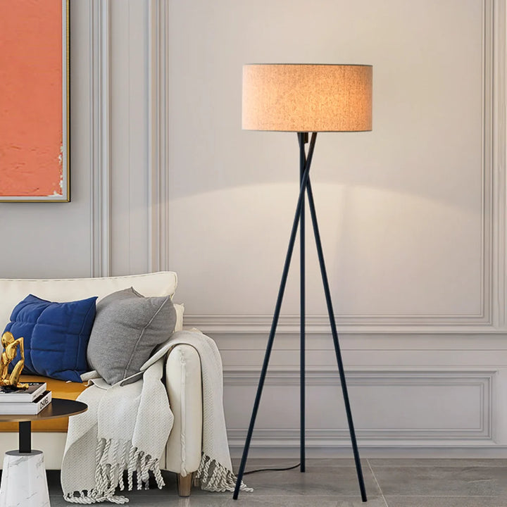 Tripod Fabric Shade Floor Lamp shade detail