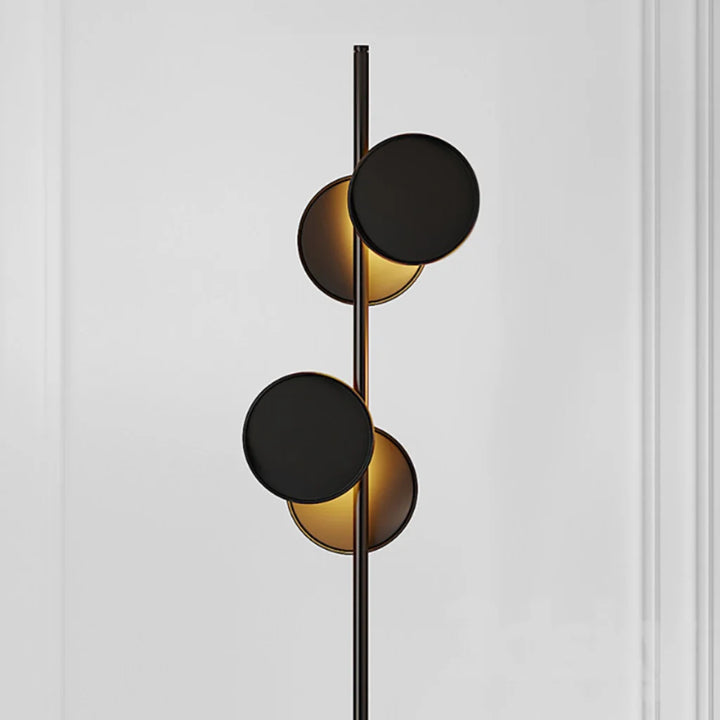 Modern Disc Accent Floor Lamp side view