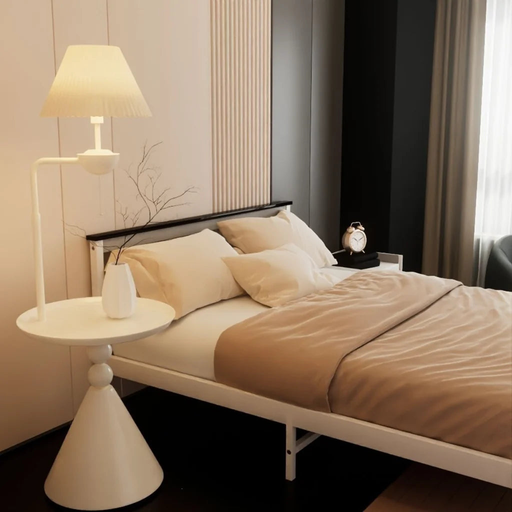 Pleated Shade Side-Table Lamp front view