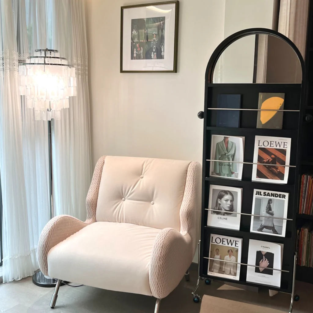 Capiz Shell Floor Lamp living room lifestyle