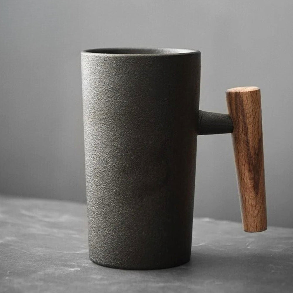 Nordic Ceramic Earth-Tone Mug