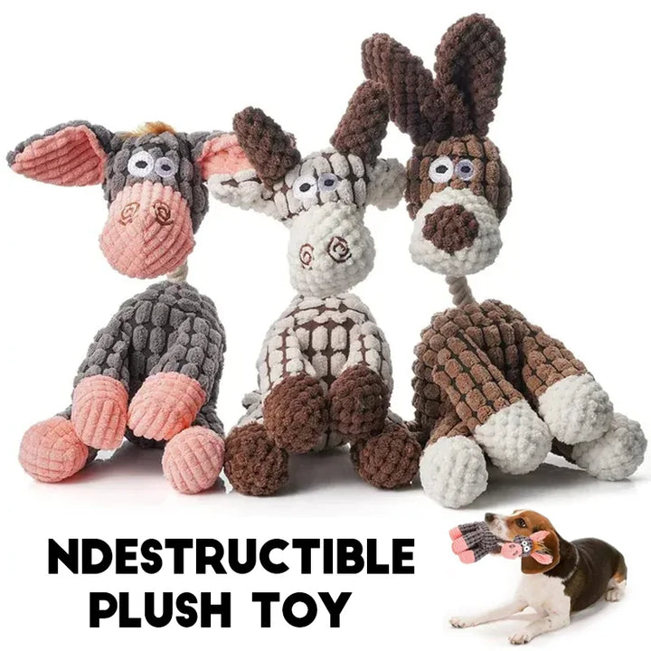 Velvet Plush Squeaker Chew Toy
