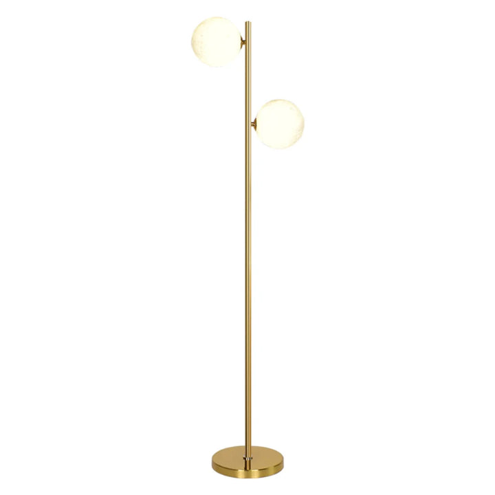 Golden Dual Globe Floor Lamp product view