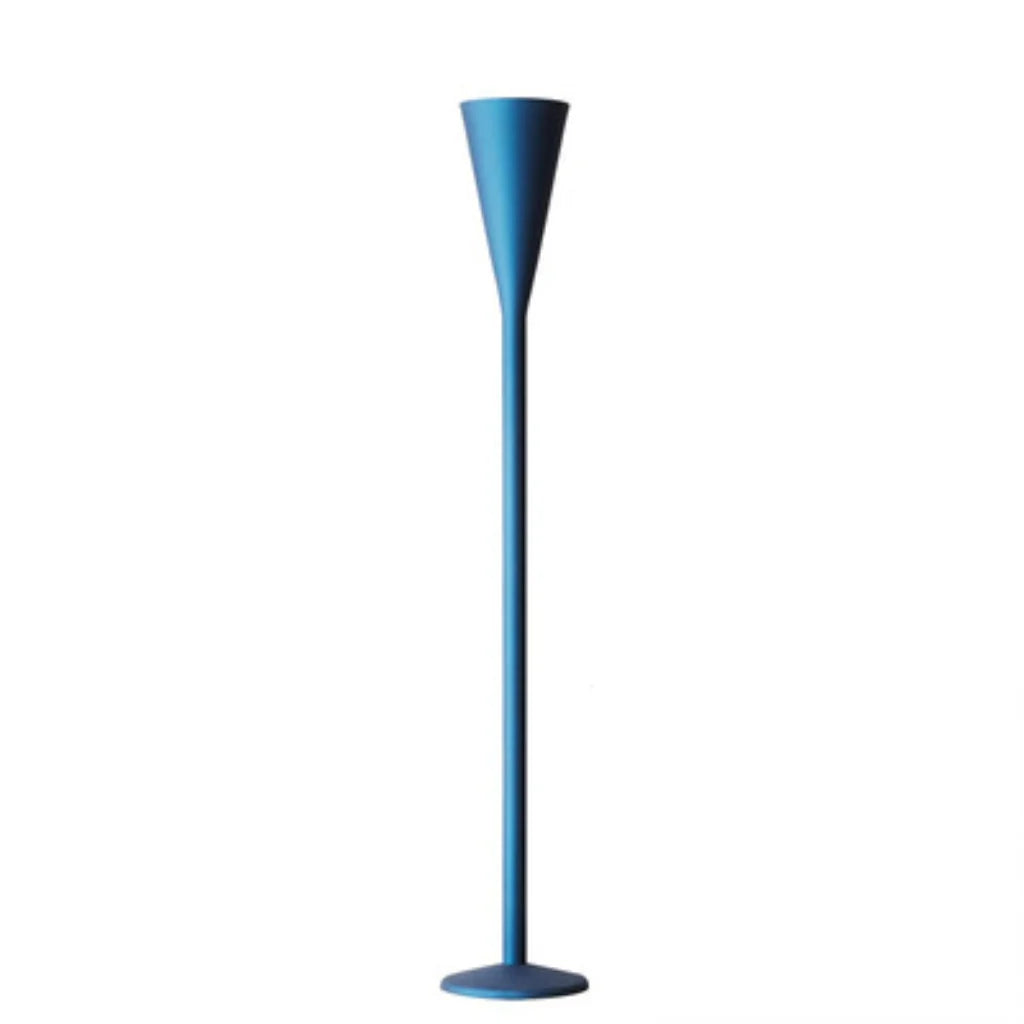 Stainless Steel Arc Floor Lamp, full height view