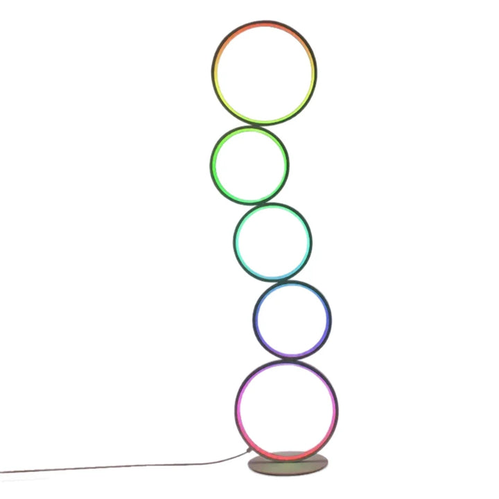 Ring-Design Floor Lamp RGB color mode lifestyle