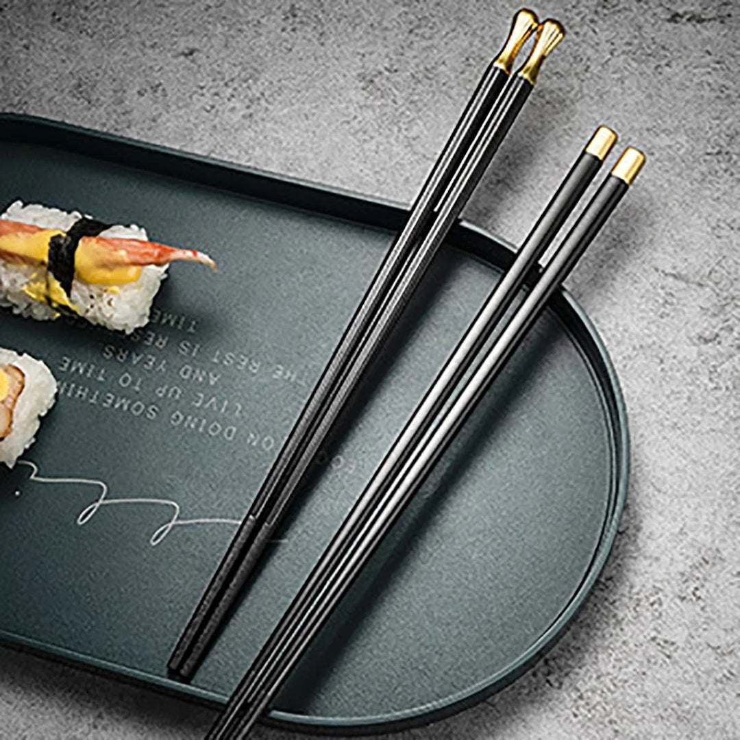 Elegant Metal Chopsticks Set