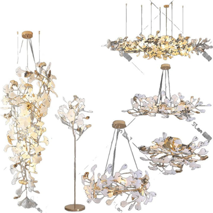 Ginkgo Leaf lighting collection family
