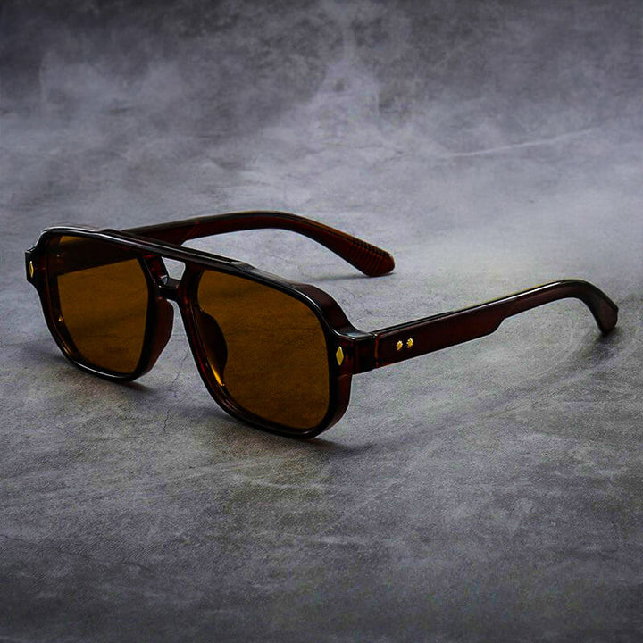 Crimson Brown Mason Shades detail
