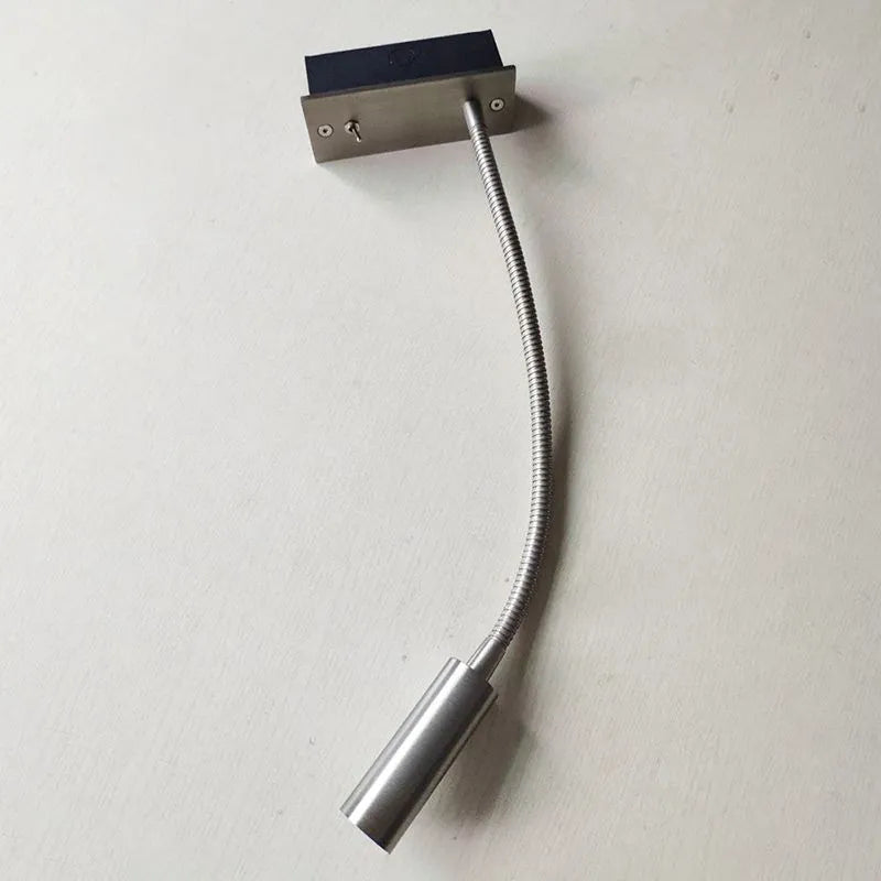 Gooseneck LED Wall Reading Lamp side view