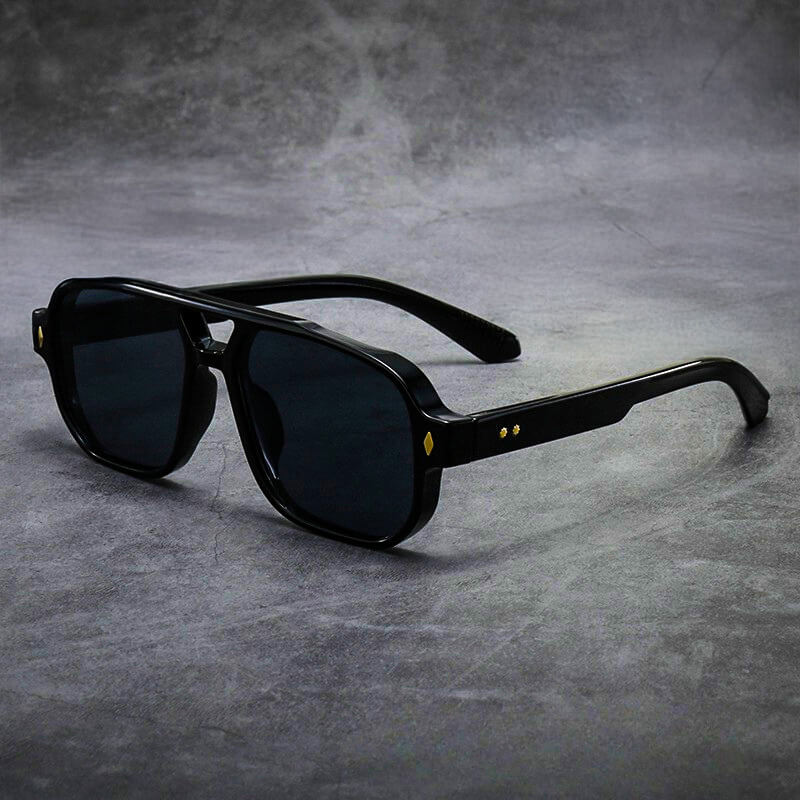 Obsidian Black Mason Shades front view