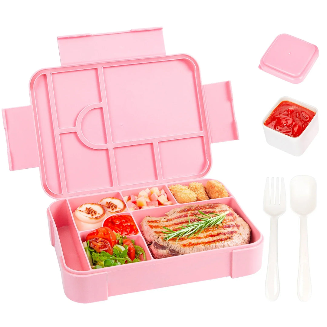 7-Compartment Bento Box open compartments