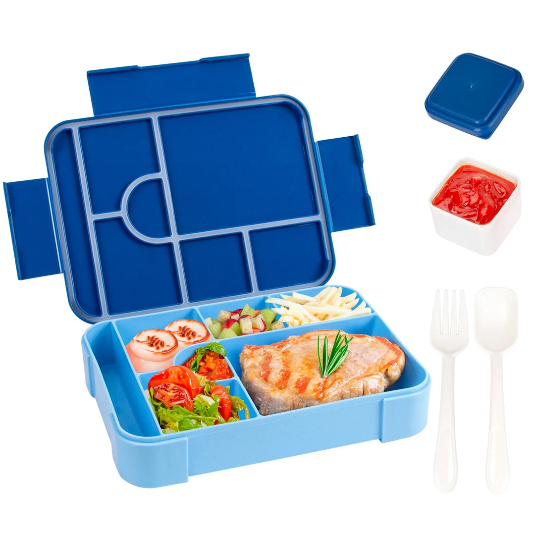 7-Compartment Bento Box lid detail