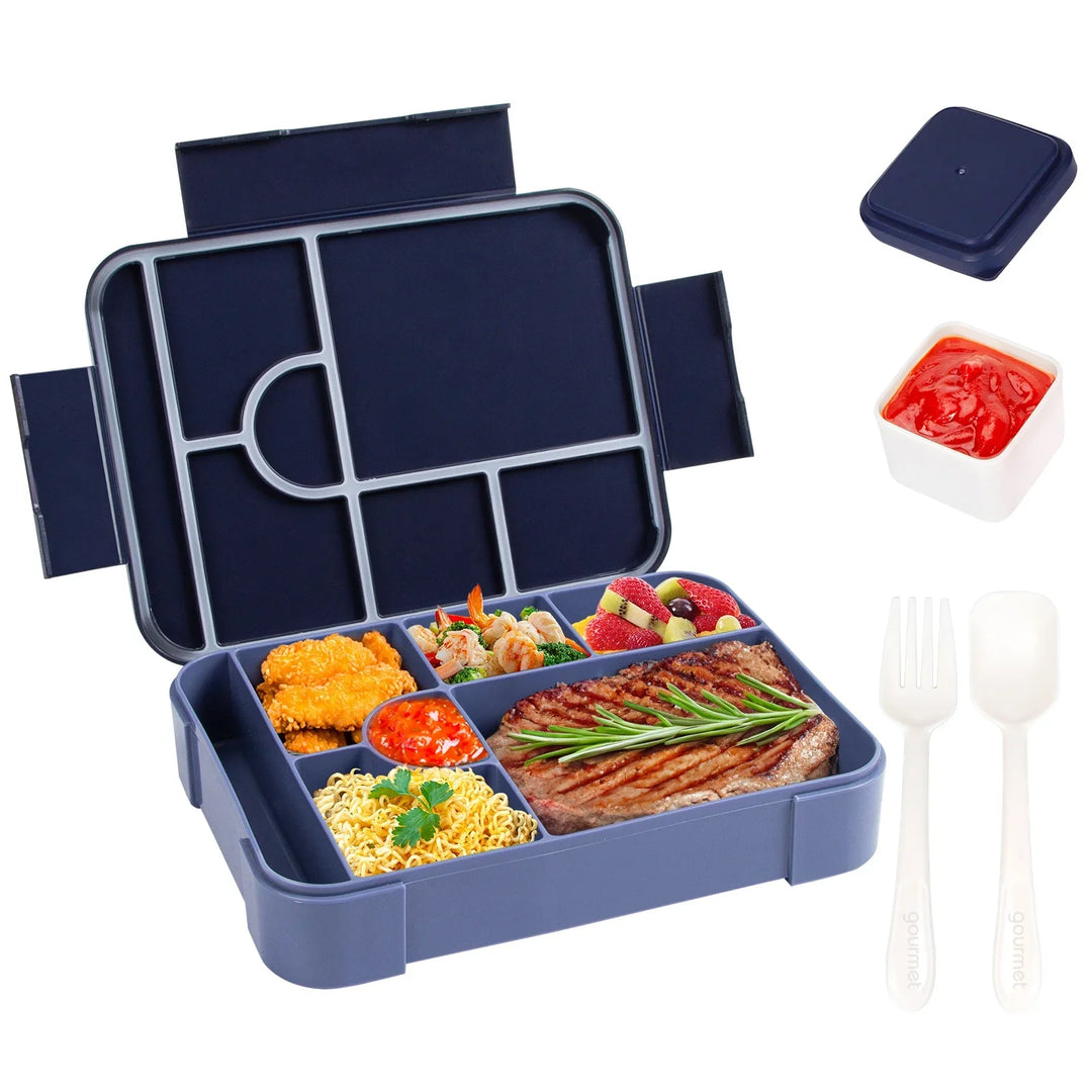 7-Compartment Bento Box closed view