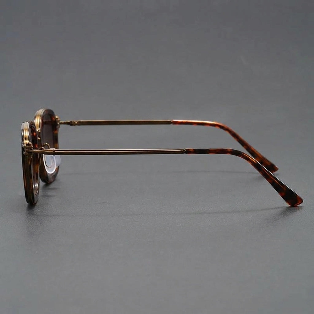 Turtle Square Alloy Frame Sunglasses detail view