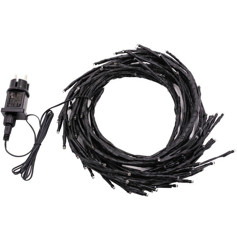 Rattan Vine String Lights USB plug detail