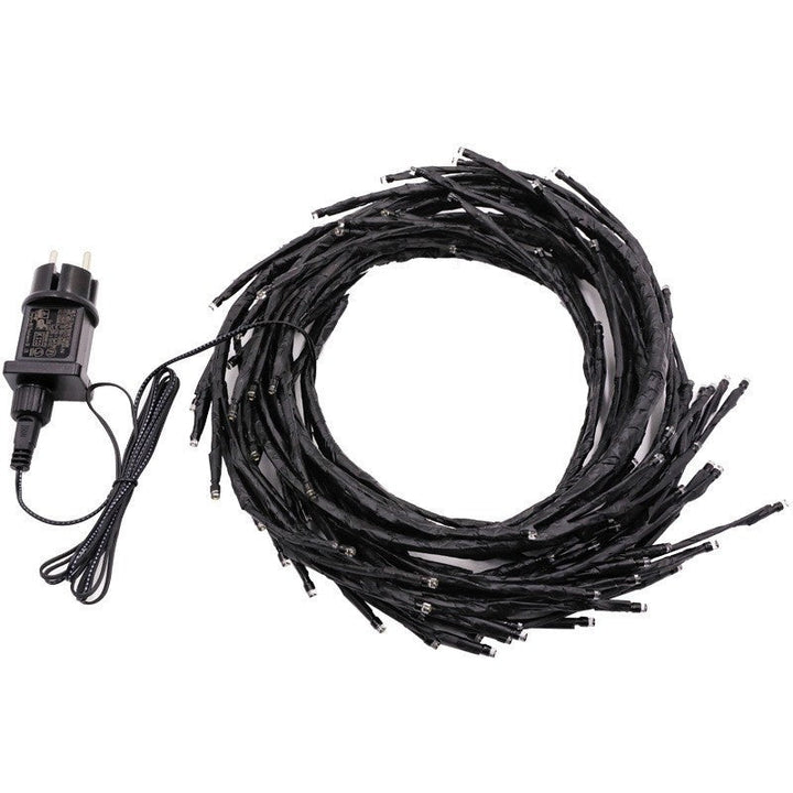 Rattan Vine String Lights USB plug detail