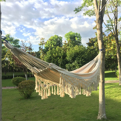 Handwoven Cotton Macrame Hammock dimensions