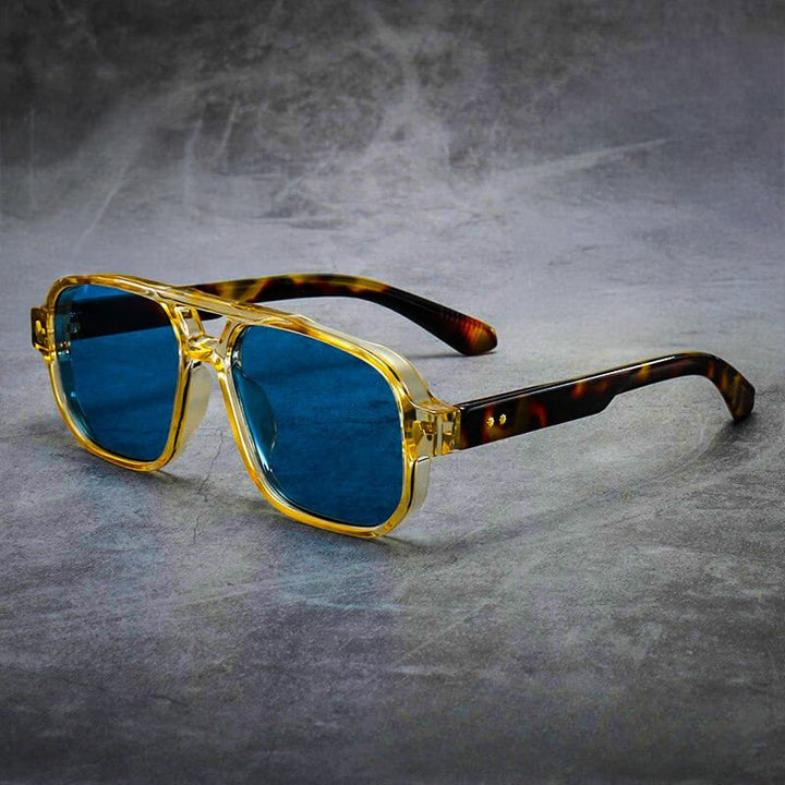 Azure Tortoise Mason Shades front view