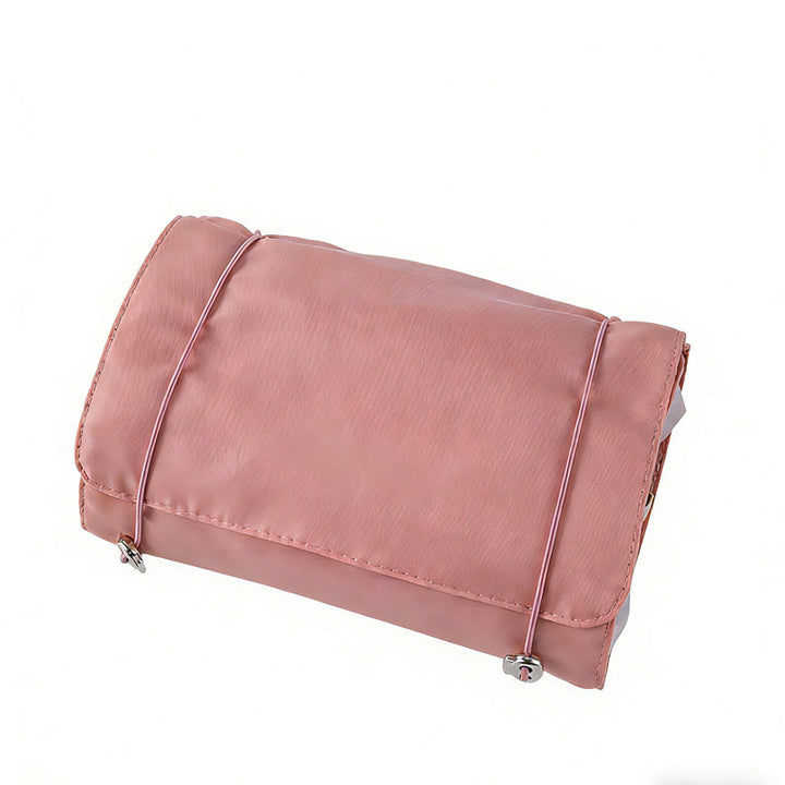 4-in-1 Foldable Travel Toiletry Bag open with compartments