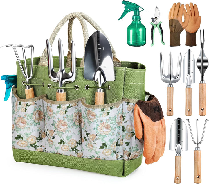 Gardener's Essentials 8-Piece Stainless Tool Set full kit