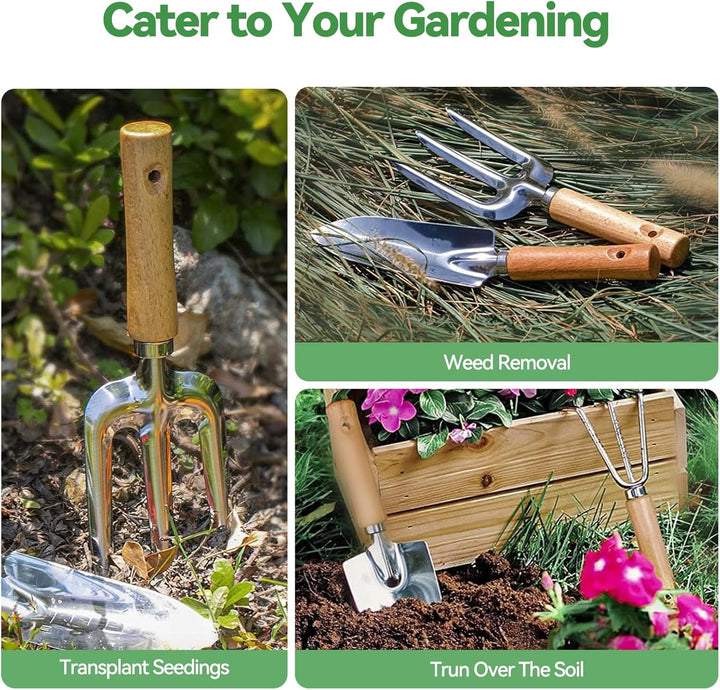 Gardener's Essentials Stainless Tool Set carry bag detail