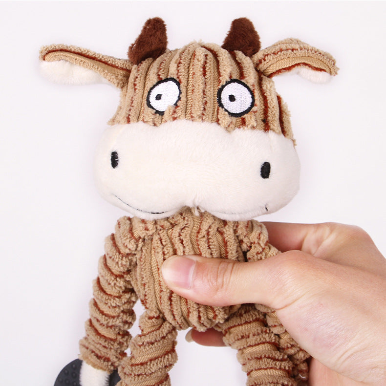 Velvet Plush Squeaker Chew Toy