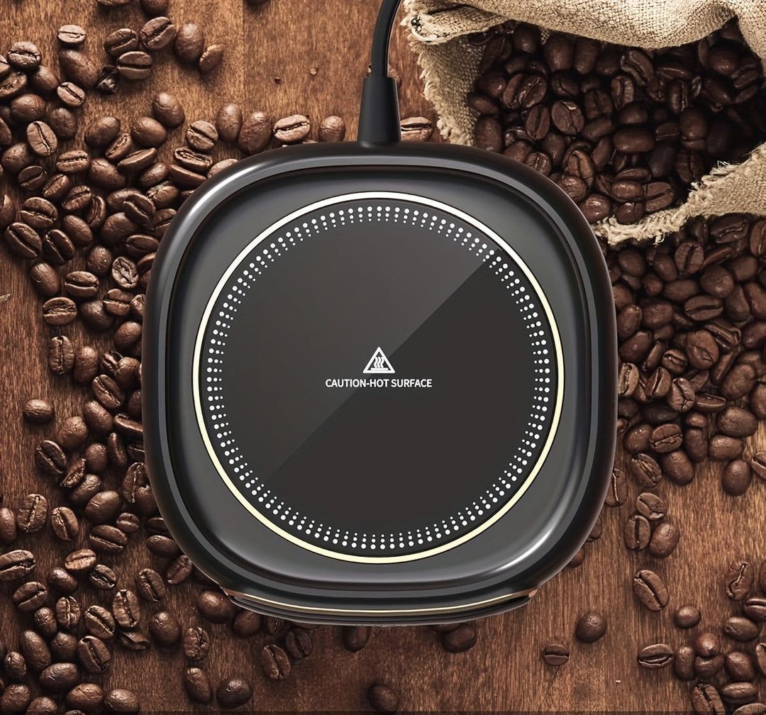 USB Smart Coffee Warmer Pad, Auto Safety Timer for Hot Beverages