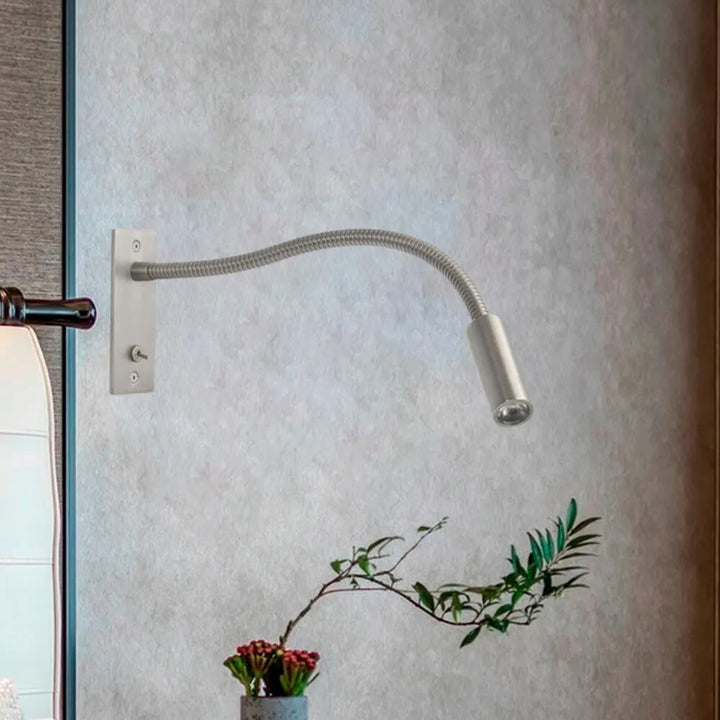 Gooseneck LED Wall Reading Lamp bedside setup