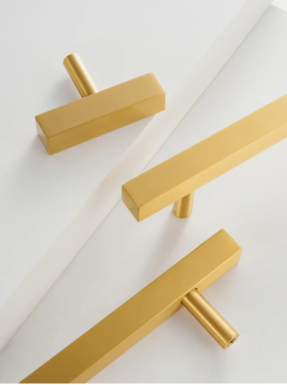 Brushed Brass Square Pull Handle product photo