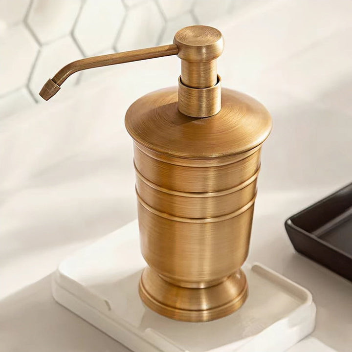 Brass Bathroom Accessory Set storage jar
