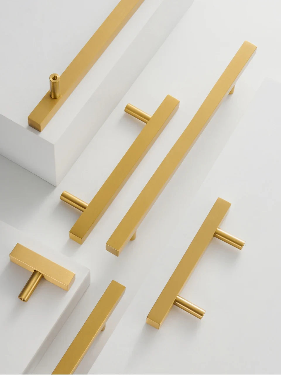 Brushed Brass Square Pull Handle product photo