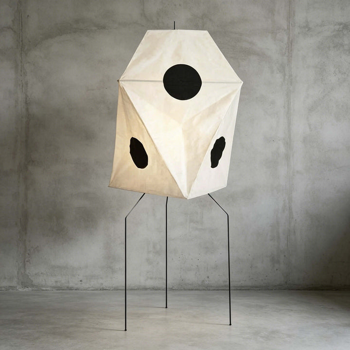 Cutout Rice Paper Floor Lamp