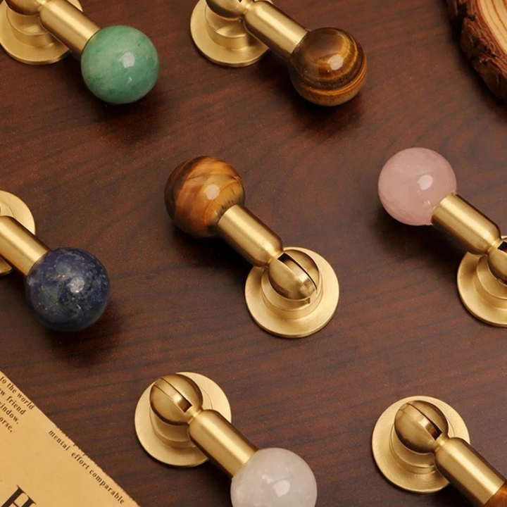 Amber Crystal Cabinet Knob 1