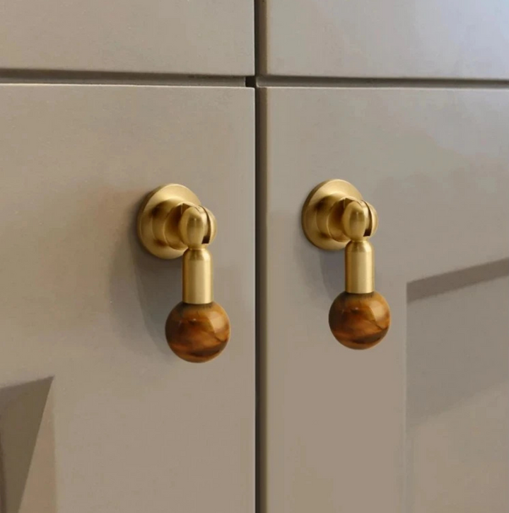 Amber Crystal Cabinet Knob 2