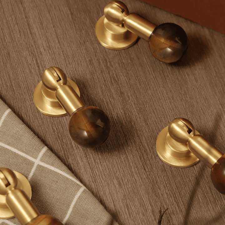 Amber Crystal Cabinet Knob 7