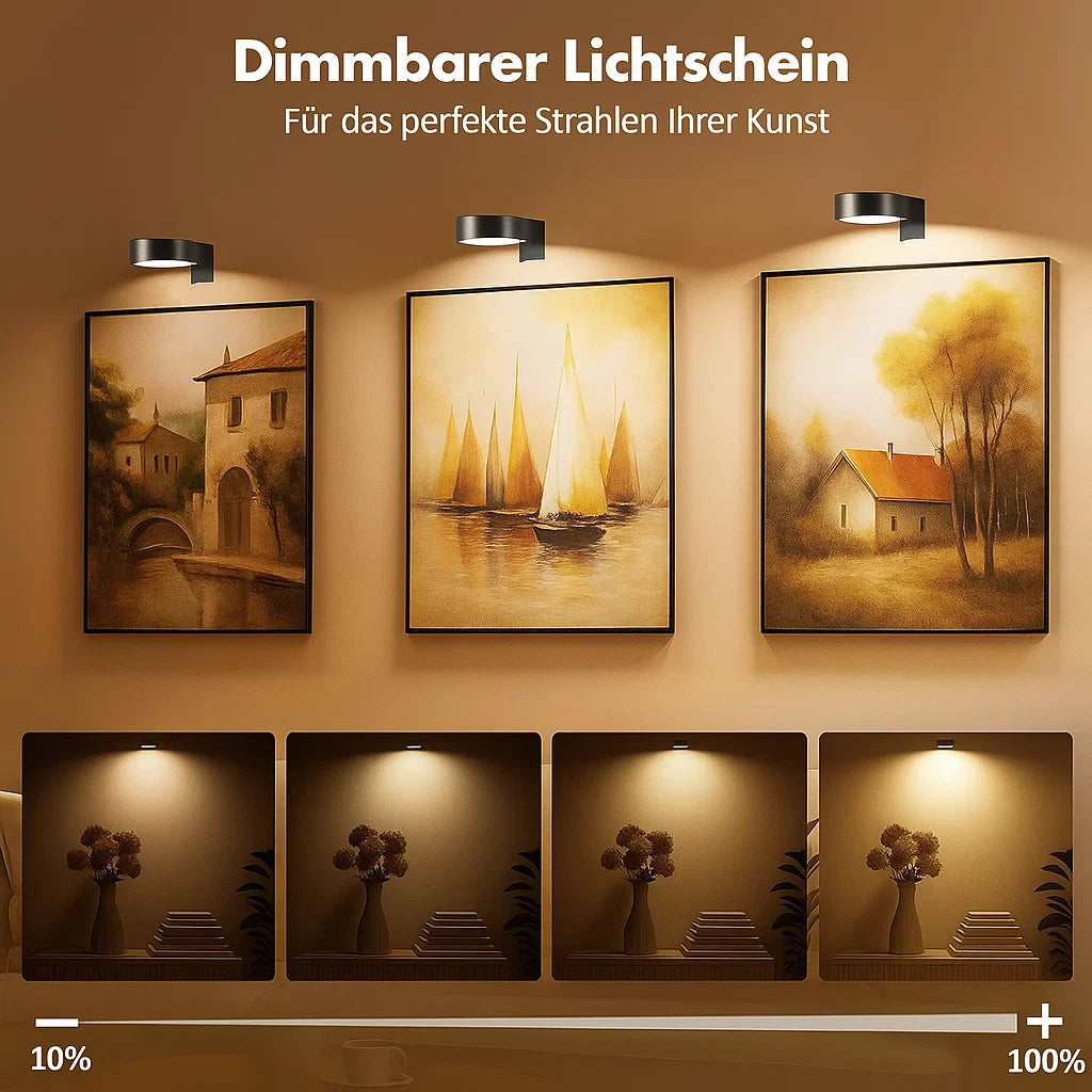Ambient Black Battery Operated Picture Light 4