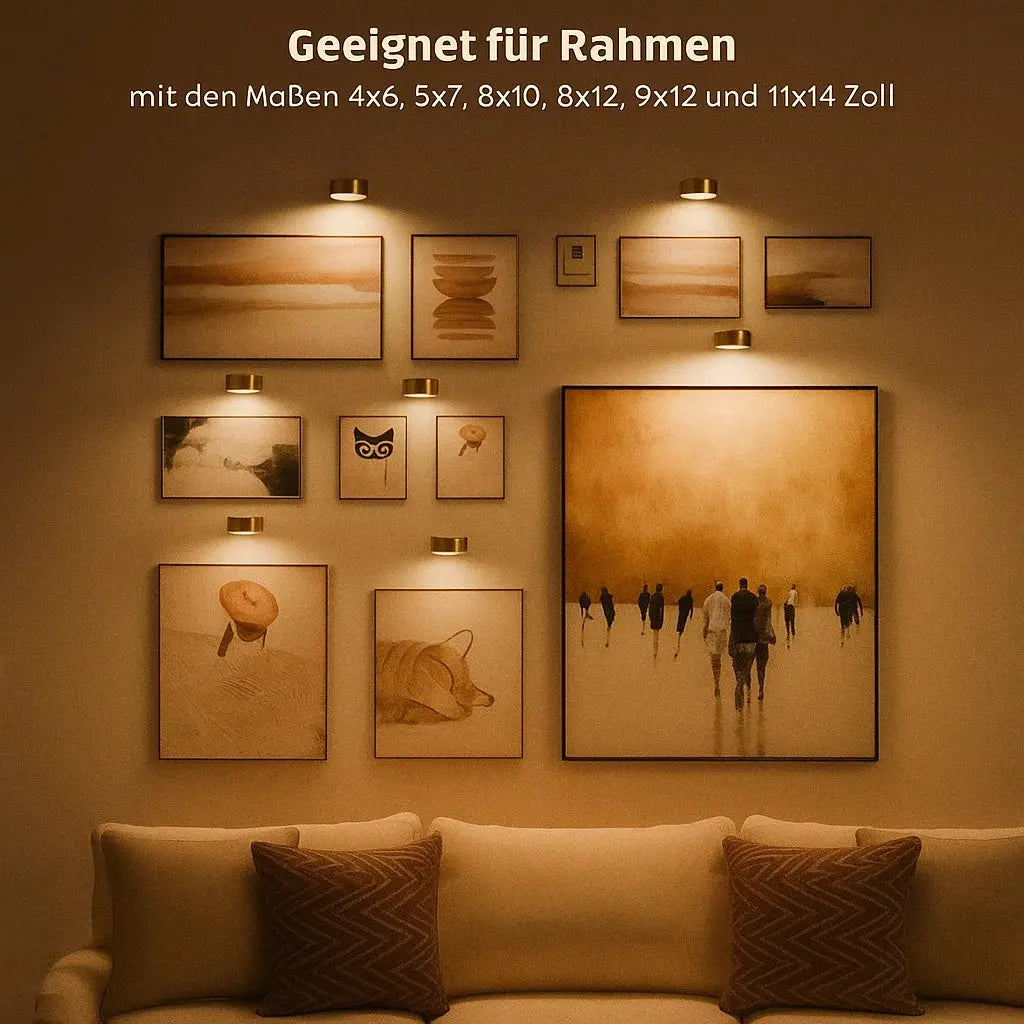 Ambient Black Battery Operated Picture Light 5