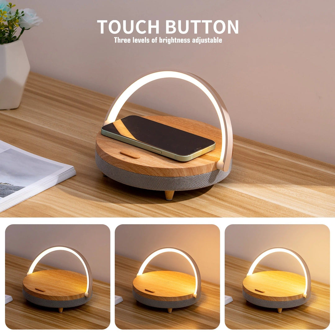 Ambient LED Lamp with Wireless Charger 4