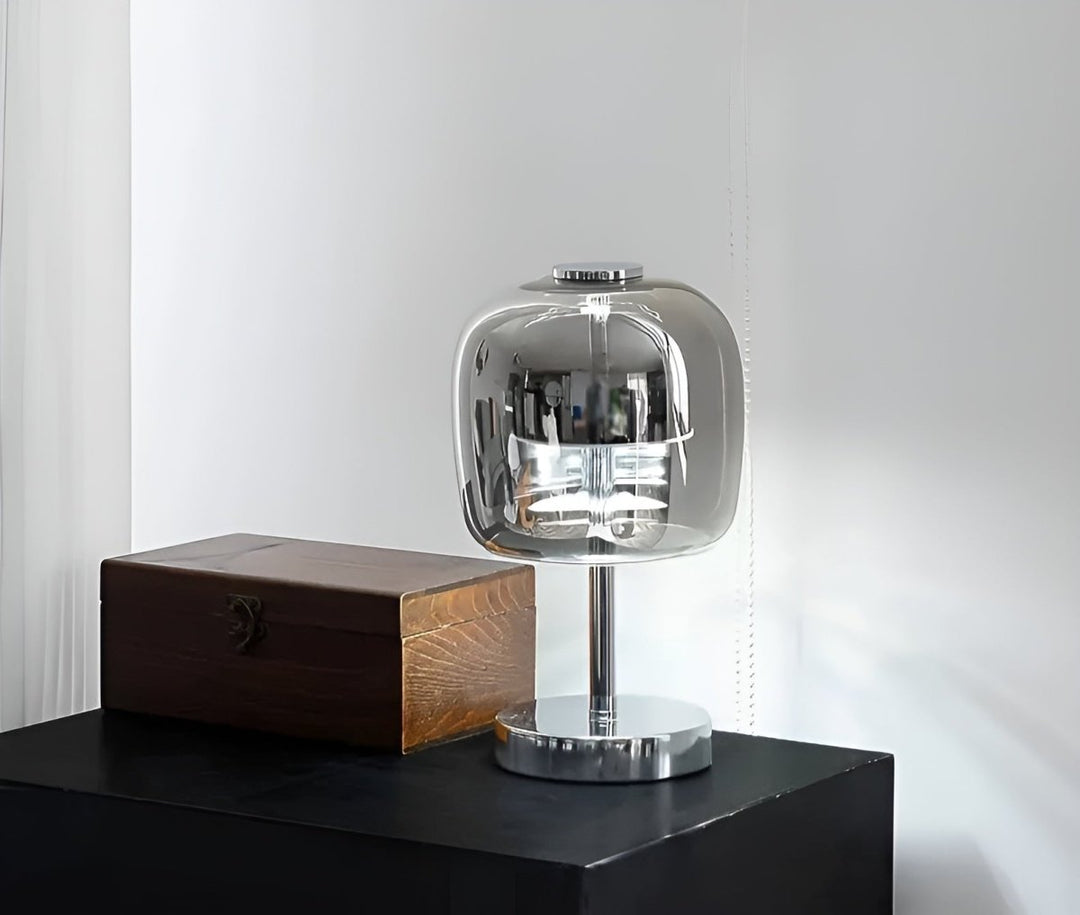 Ambient Smoked Glass Table Lamp 4